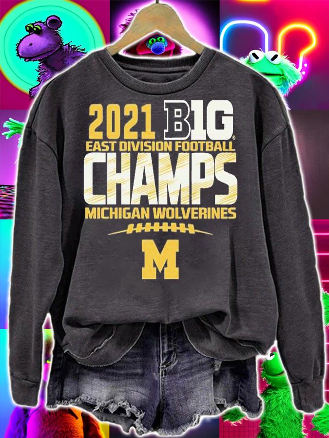 University Of Michigan Football Big Ten East Division Champs High Praise T-Shirt t-shirt sweatshirt