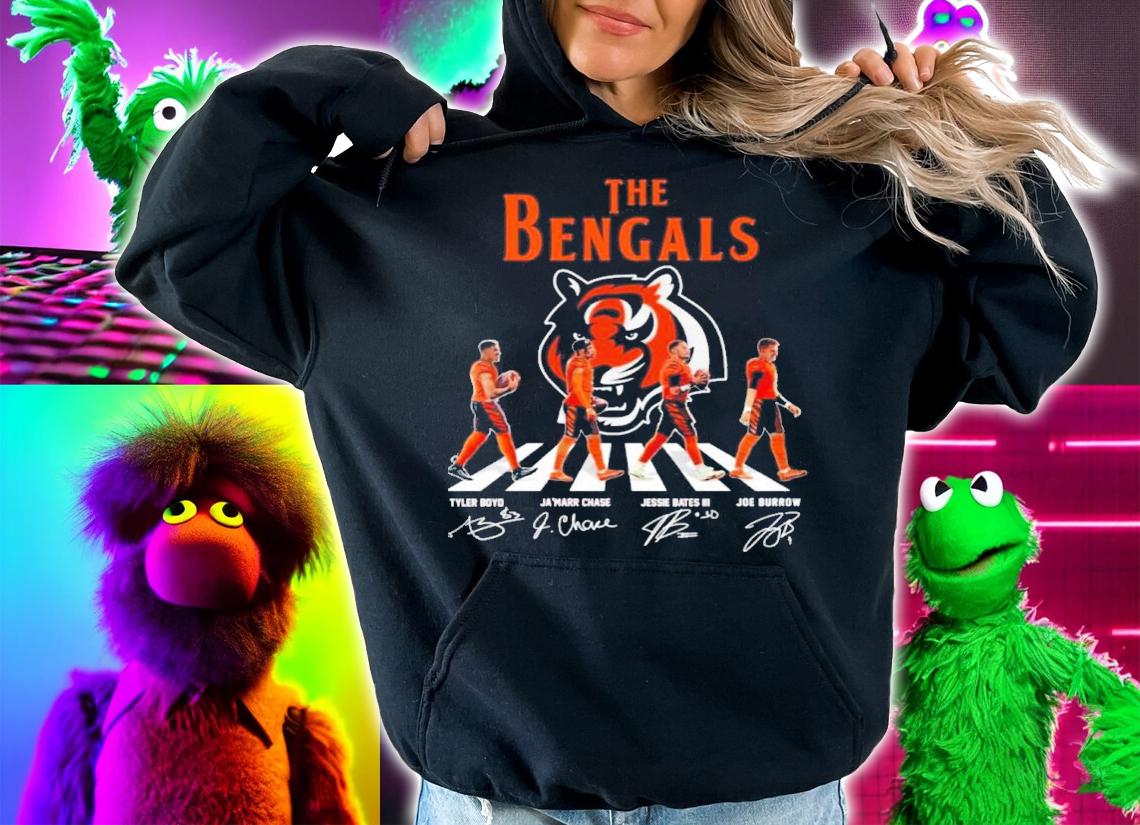 Funny the Cincinnati Bengals Football Team Abbey Road Signatures Shirt t-shirt