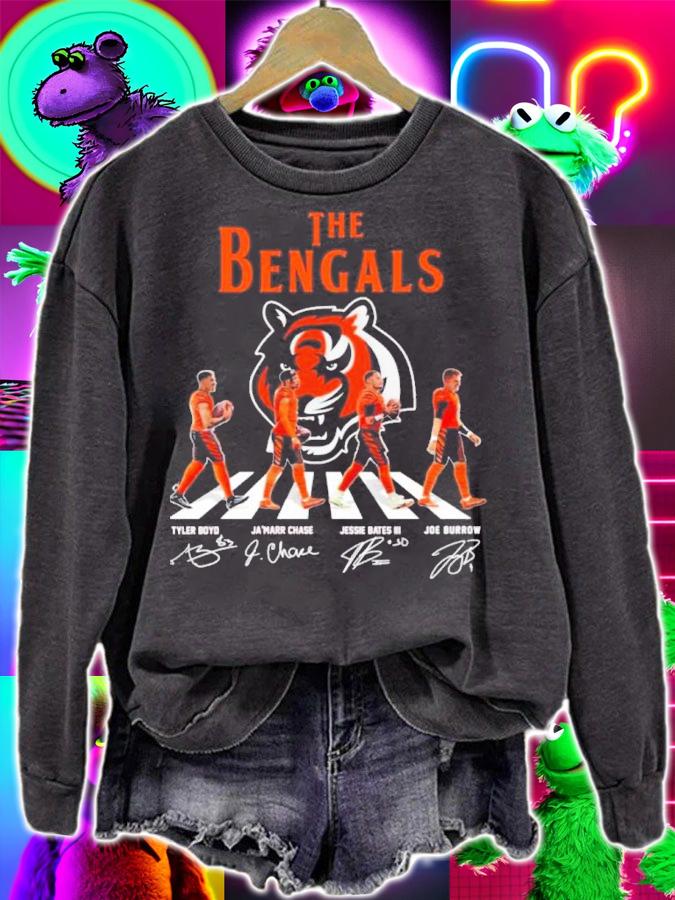 Funny the Cincinnati Bengals Football Team Abbey Road Signatures Shirt t-shirt