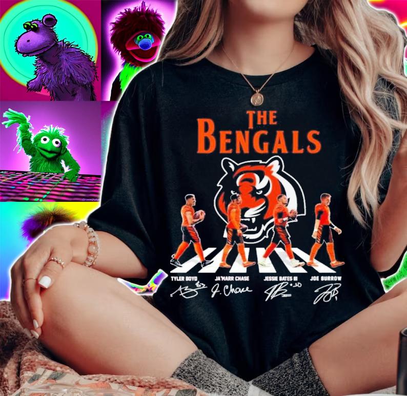 Funny the Cincinnati Bengals Football Team Abbey Road Signatures Shirt t-shirt