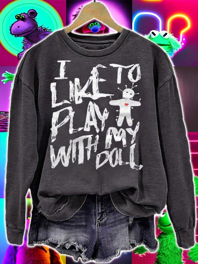 Halloween Voodoo Doll I Like To Play With My Doll Shirt t-shirt