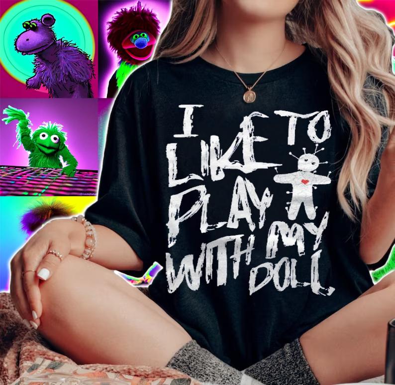 Halloween Voodoo Doll I Like To Play With My Doll Shirt t-shirt