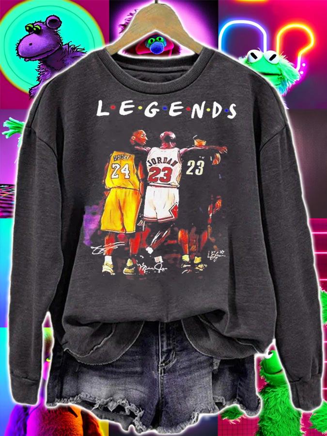 Kobe Bryant Michael Jordan and LeBron James Legends Friends Signatures T-Shirt t-shirt sweatshirt
