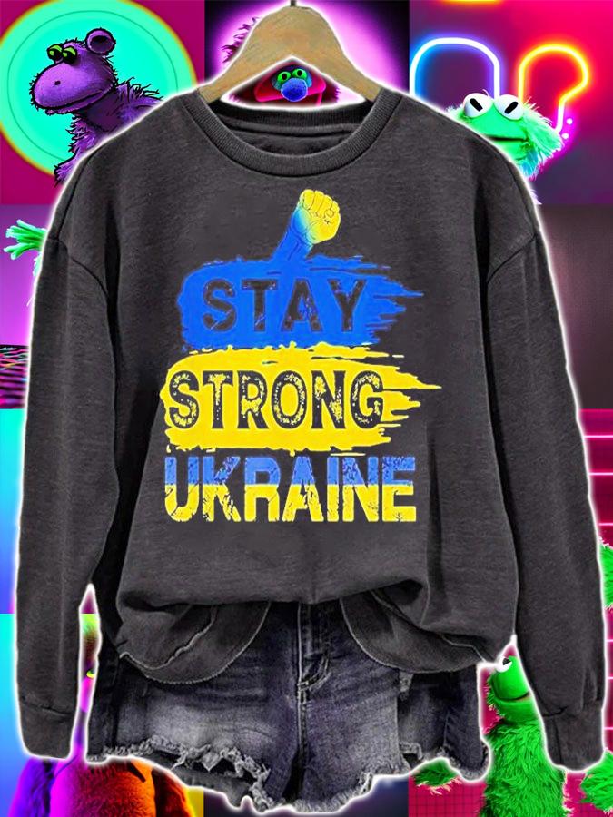 Stay Strong Ukraine We Stand With Ukraine Support Ukraine T-Shirt t-shirt