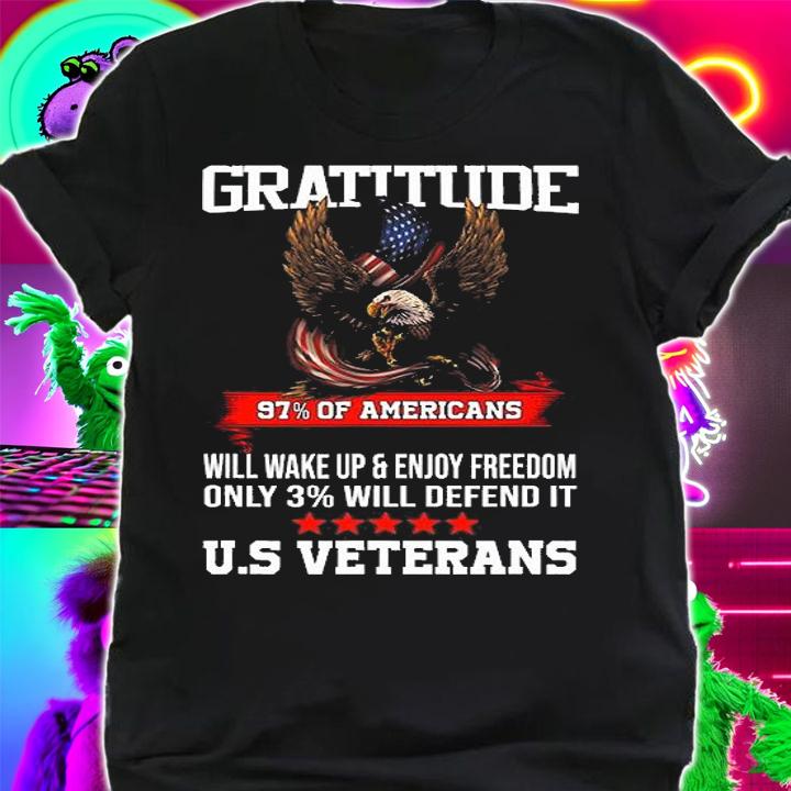 Gratitude American Flag Trump Veteran T-Shirt t-shirt shirt