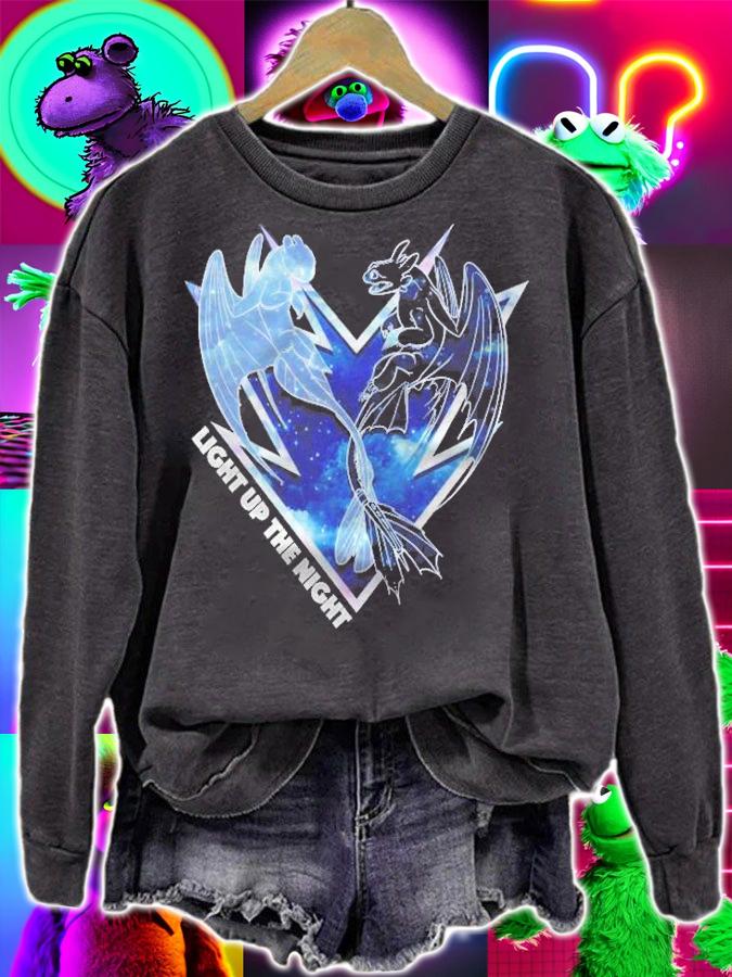 How To Train Your Dragon 3 Hidden World Light Up The Night Pullover T-shirt t-shirt