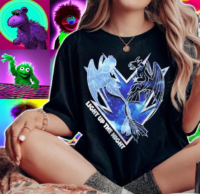 How To Train Your Dragon 3 Hidden World Light Up The Night Pullover T-shirt t-shirt