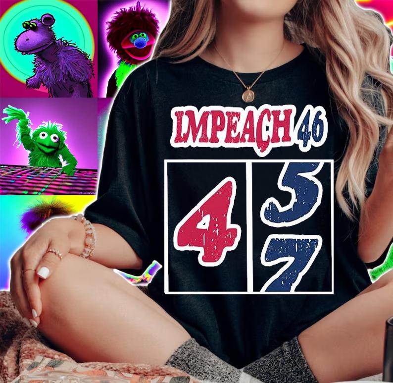 Impeach 46 45 47 Vintage T-Shirt t-shirt woman shirt