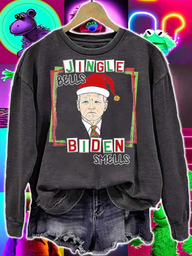 Jingle Bells Biden Smells Hilarious Anti Biden Christmas T-Shirt t-shirt