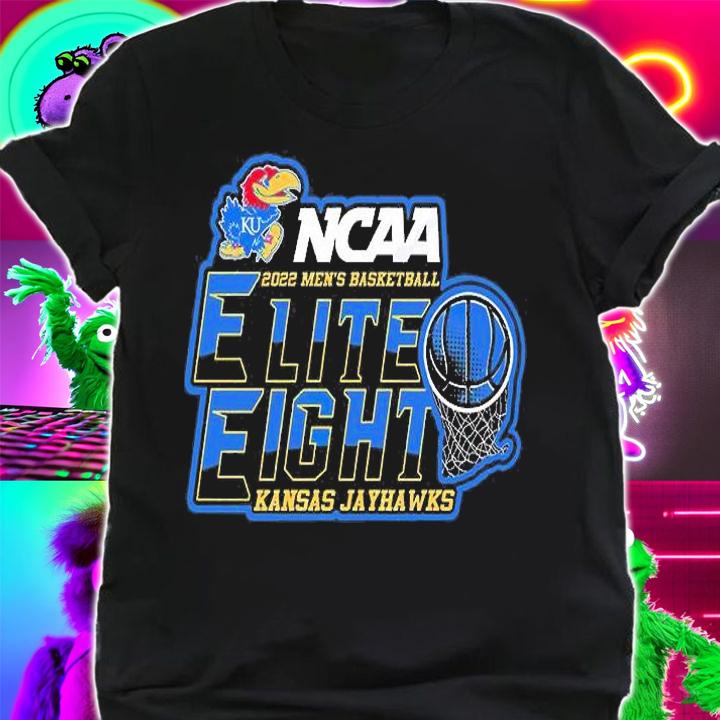 Kansas Jayhawks Elite Eight 2022 NCAA Men's Basketball T-Shirt t-shirt shirt