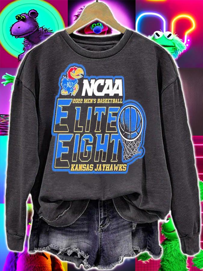 Kansas Jayhawks Elite Eight 2022 NCAA Men's Basketball T-Shirt t-shirt sweatshirt