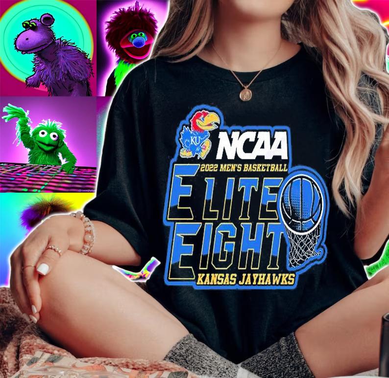 Kansas Jayhawks Elite Eight 2022 NCAA Men's Basketball T-Shirt t-shirt woman shirt