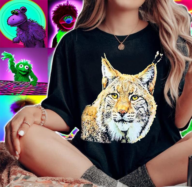 Lynx Design Lynxes Wild Cats T-Shirt t-shirt