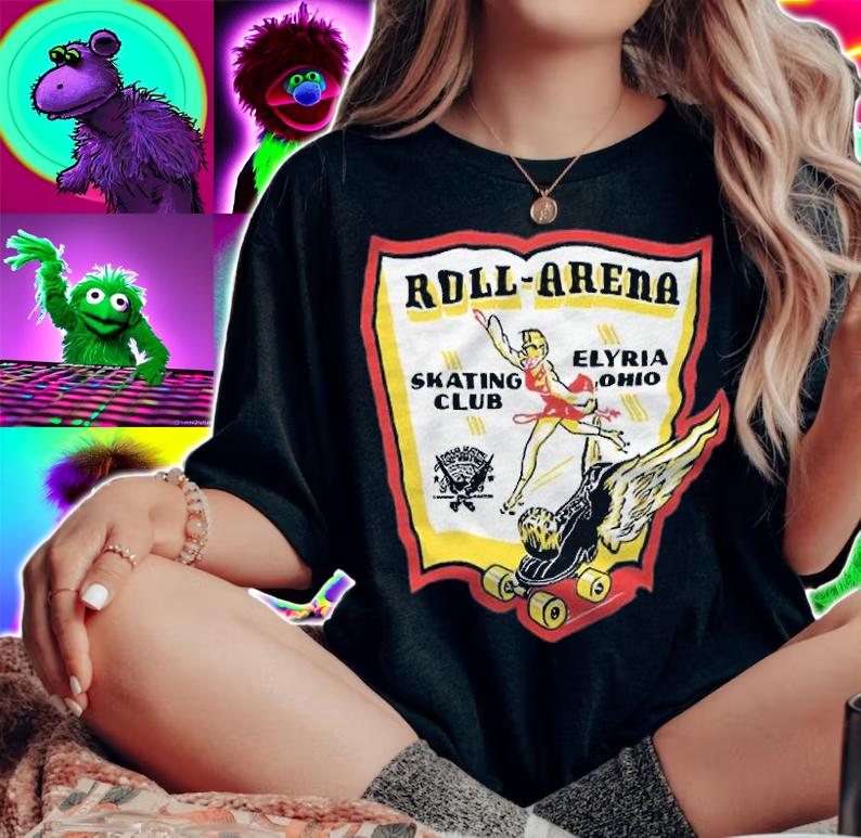 Roll-Arena Skating Club Elyria Ohio Shirt t-shirt woman shirt