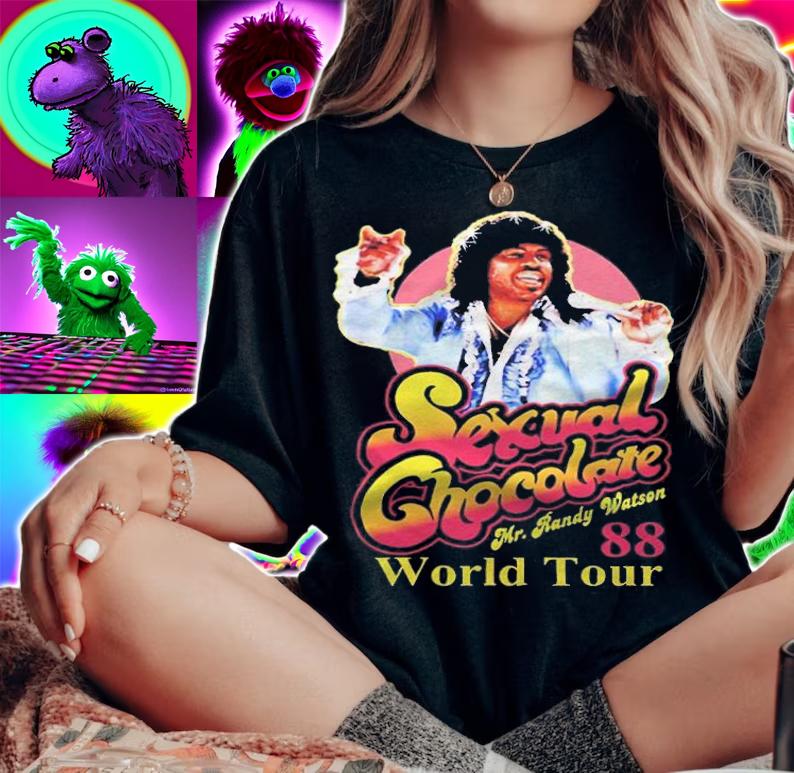 Sexual Chocolate Mr.Randy Watson World Tour 88 T-shirt t-shirt woman shirt