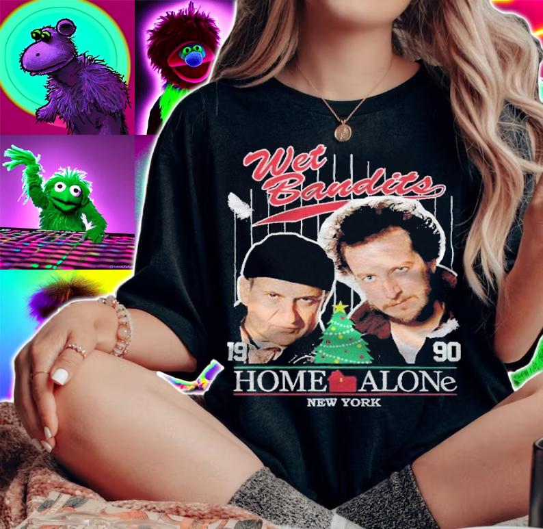 Wet Bandits Home Alone New York 1990 T-shirt t-shirt woman shirt
