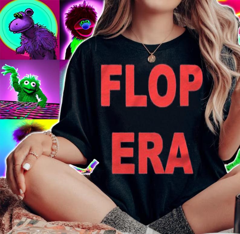 Flop Era text logo T-shirt t-shirt