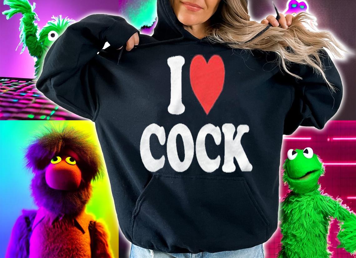 I love Cock heart logo T-shirt t-shirt hoodie