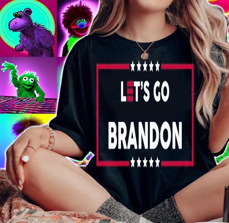 Lets Go Brandon Funny Fuck Joe Biden Chants T-Shirt t-shirt