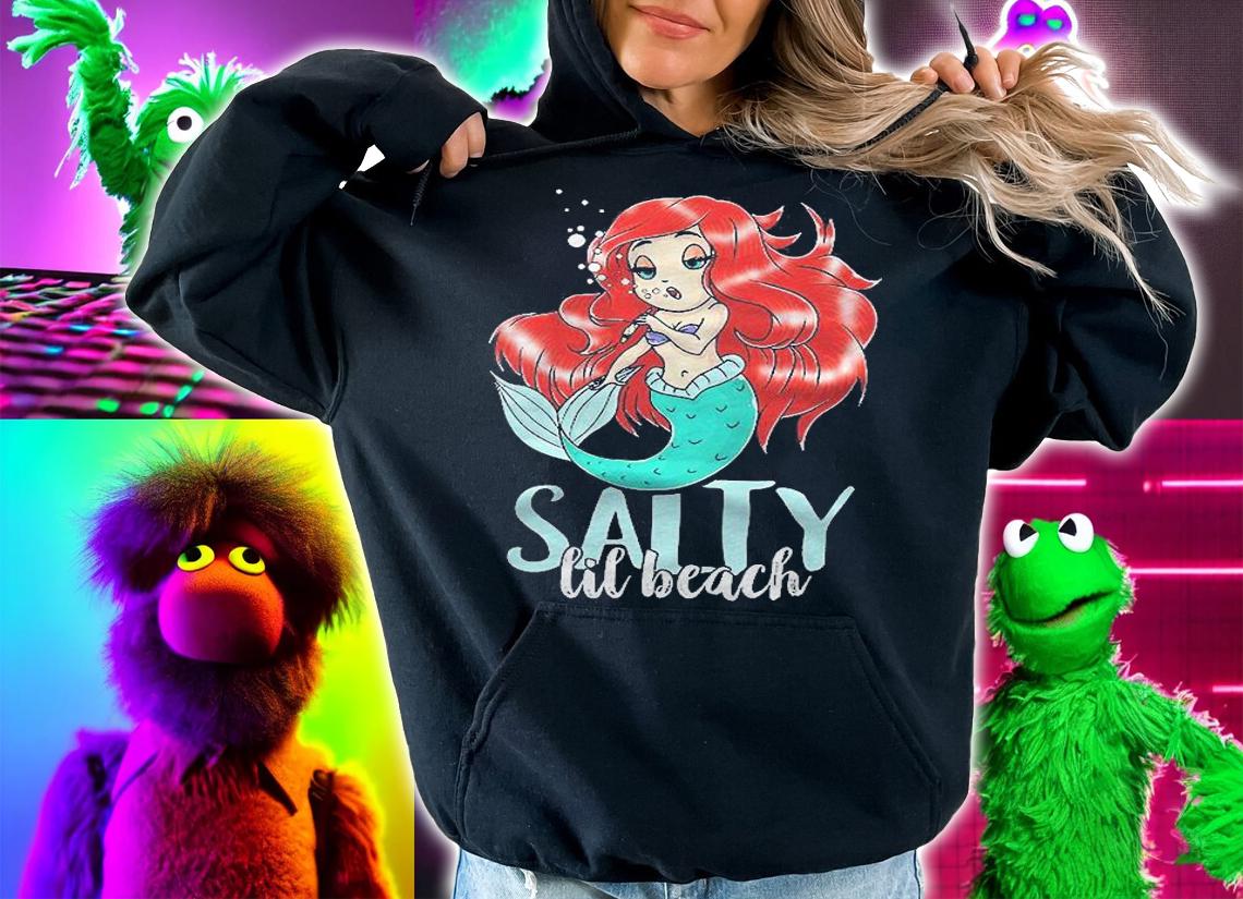 Salty Lil Beach Adult Mermaid Women Gift Shirt t-shirt