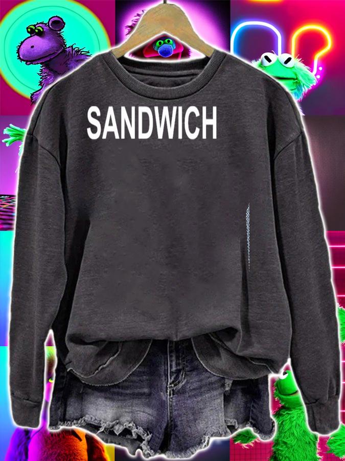 Shirt That Says Sandwich Text Costume Gift T-shirt t-shirt sweatshirt