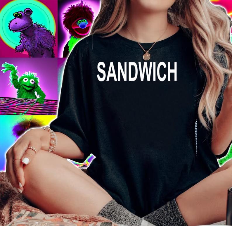 Shirt That Says Sandwich Text Costume Gift T-shirt t-shirt woman shirt
