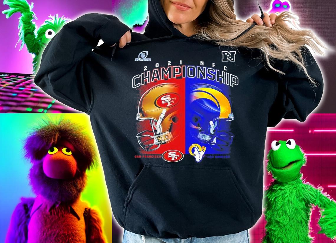 Los Angeles Rams Vs. San Francisco 49ers 2021 NFC Championship Head To Head Matchup Shirt t-shirt