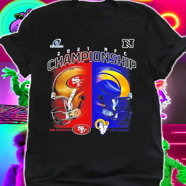 Los Angeles Rams Vs. San Francisco 49ers 2021 NFC Championship Head To Head Matchup Shirt t-shirt