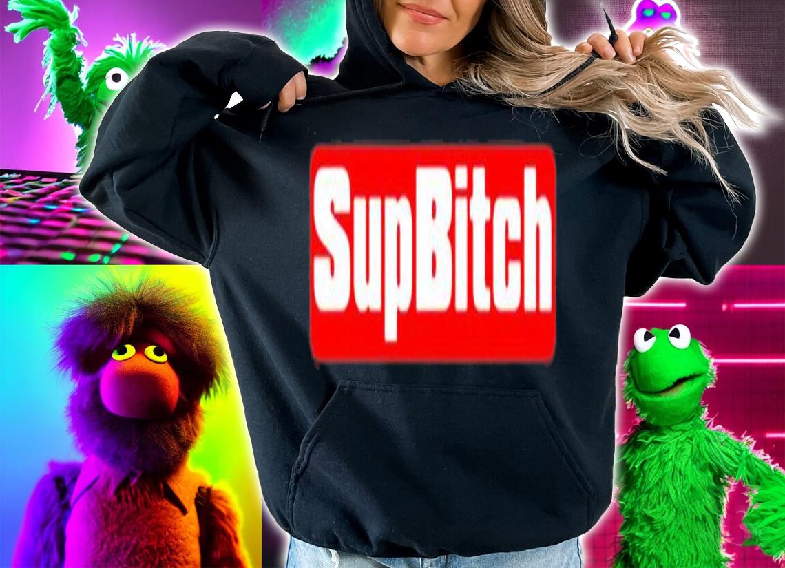 Mens Supbitch Funny Memes Red Box Logo T-Shirt t-shirt hoodie