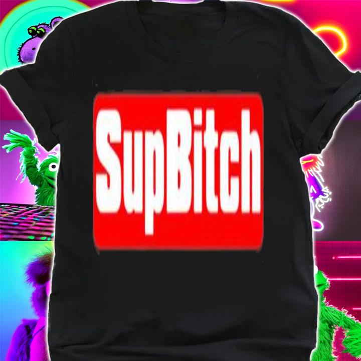 Mens Supbitch Funny Memes Red Box Logo T-Shirt t-shirt shirt