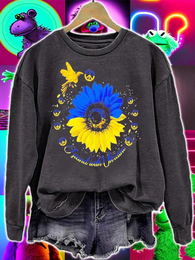 Sunflower Dove Ukraine I Stand With Ukraine Peace T-Shirt t-shirt sweatshirt