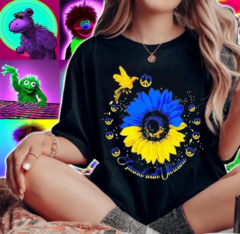 Sunflower Dove Ukraine I Stand With Ukraine Peace T-Shirt t-shirt woman shirt