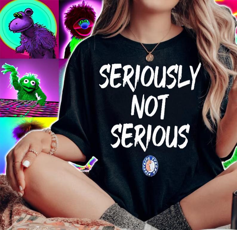 JoezMcfly Seriously Not Serious T-Shirt t-shirt woman shirt