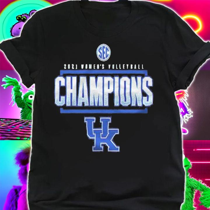 Kentucky Wildcats 2021 SEC Women's Volleyball Champions T-shirt t-shirt shirt