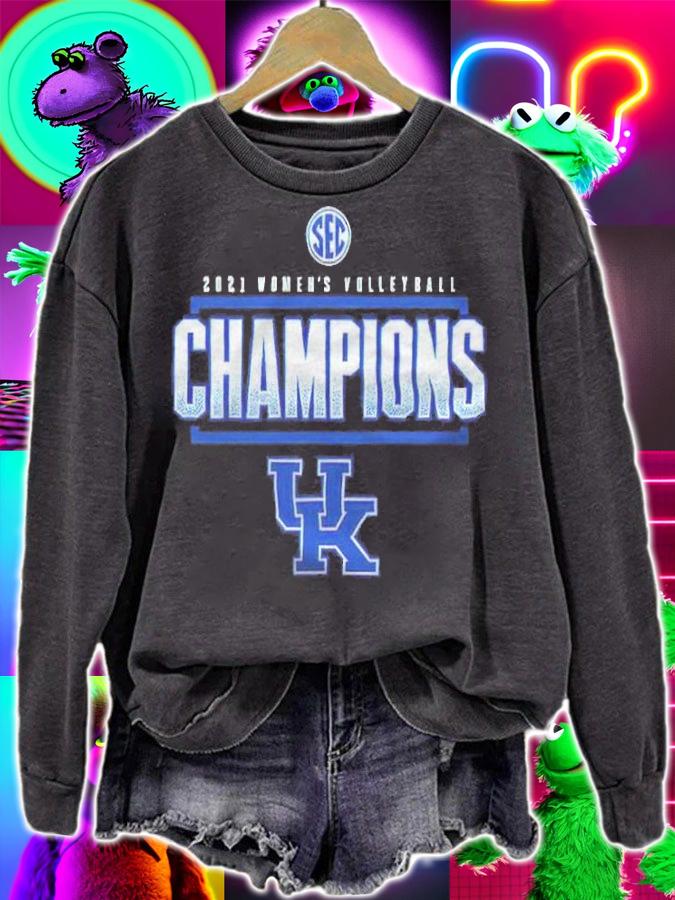 Kentucky Wildcats 2021 SEC Women's Volleyball Champions T-shirt t-shirt sweatshirt