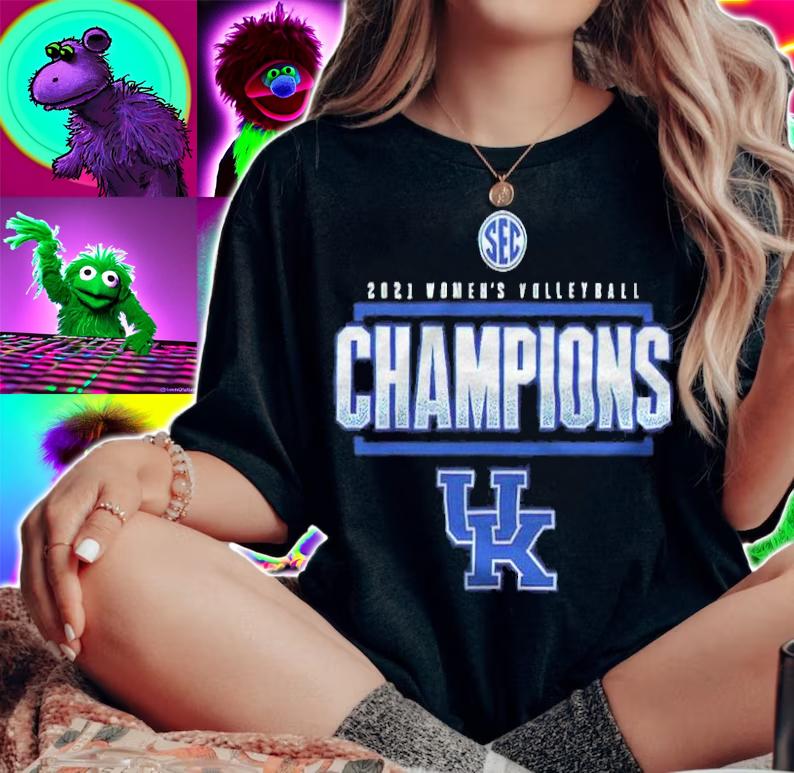 Kentucky Wildcats 2021 SEC Women's Volleyball Champions T-shirt t-shirt woman shirt
