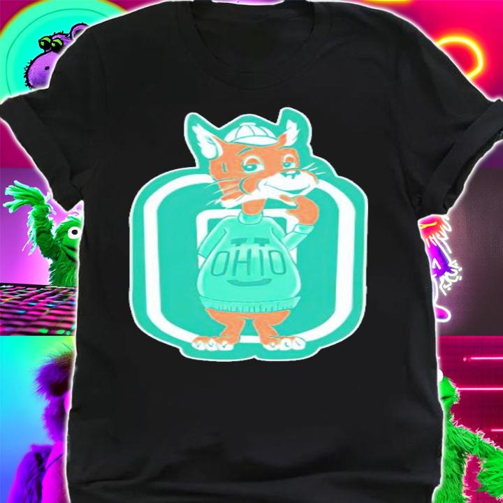 Ohio U. Bobcat Mascot Based On Patch Design Shirt t-shirt