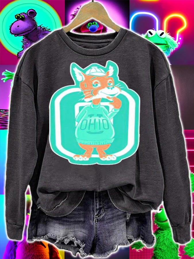 Ohio U. Bobcat Mascot Based On Patch Design Shirt t-shirt