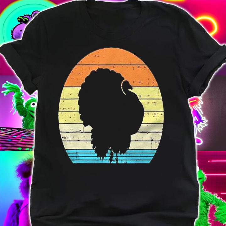 Turkey Day Sunset Retro Thanksgiving Fall Men Women Gift Shirt t-shirt shirt