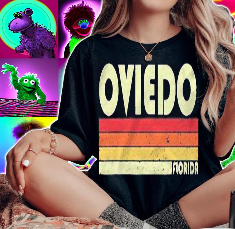 Oviedo Fl Florida Funny City Home Roots Gift Retro 70S 80S Shirt t-shirt