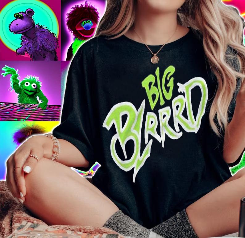 Pooh Shiesty Big Blrrrd logo T-shirt t-shirt woman shirt