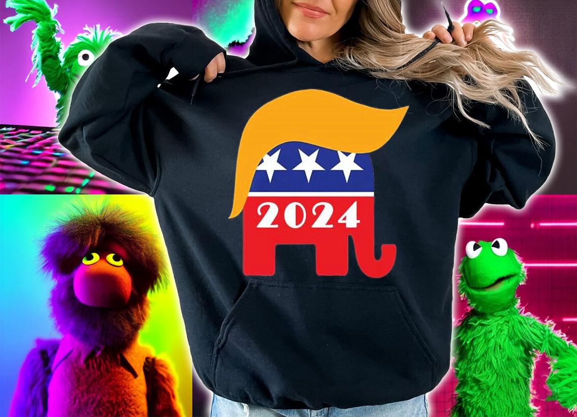 Re-Elect President Trump 2024 Republican Elephant T-Shirt t-shirt