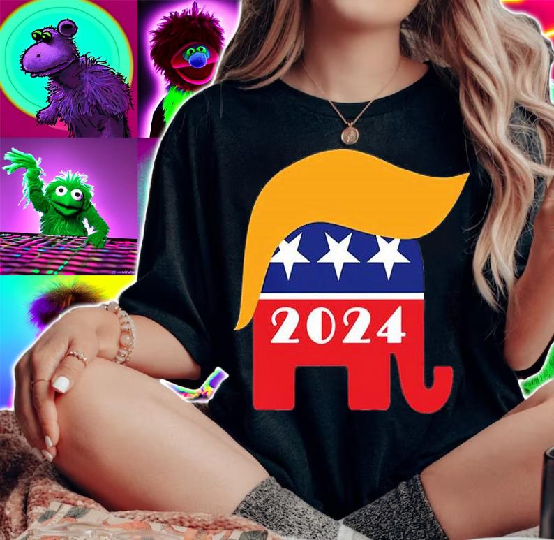 Re-Elect President Trump 2024 Republican Elephant T-Shirt t-shirt