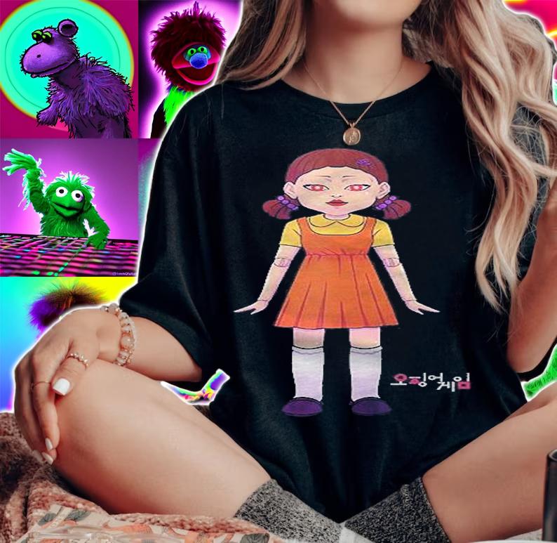 Squid Game Doll Logo Shirt t-shirt woman shirt