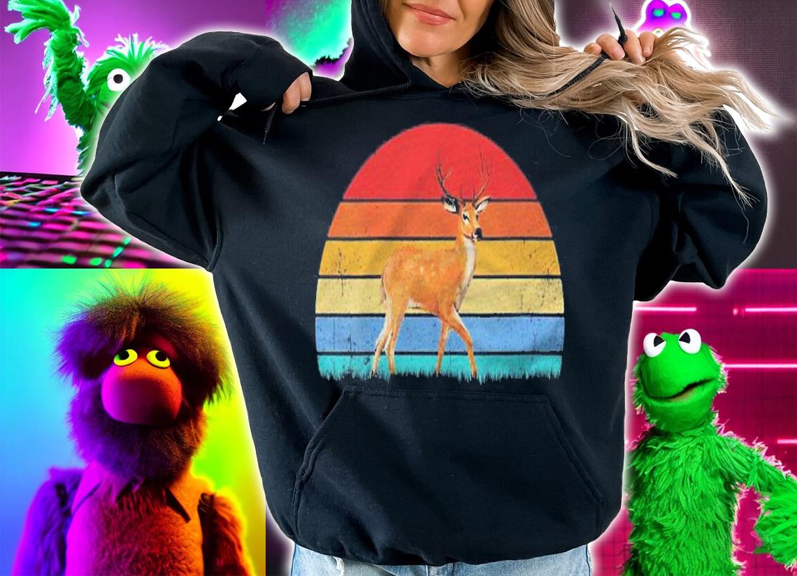 Deer Shirt, Retro Vintage Deer Animal Shirt