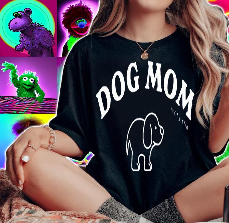 Dog Mom Ivory Ella T-Shirt