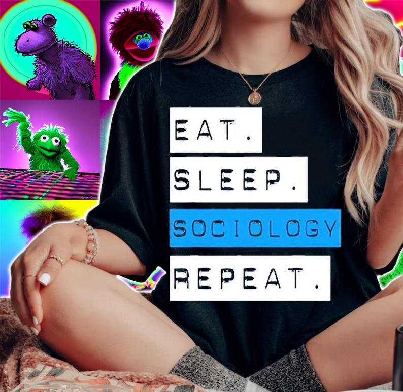 Eat Sleep Sociology Repeat T-Shirt