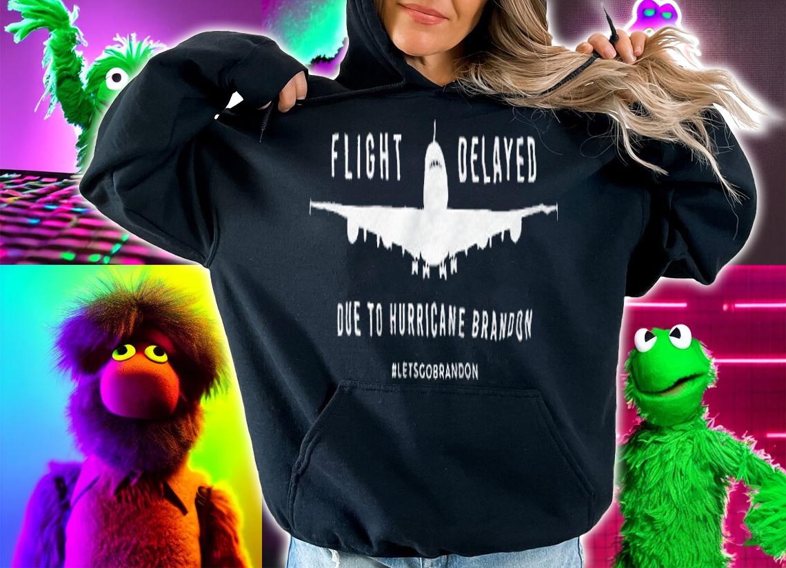 Flight Delayed due to hurricane brandon shirt hoodie