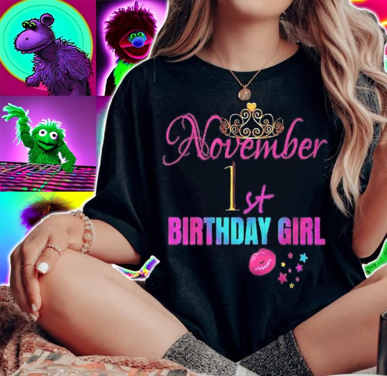 Girly Cute November 1St Birthday Girl Women Part Shirt woman shirt