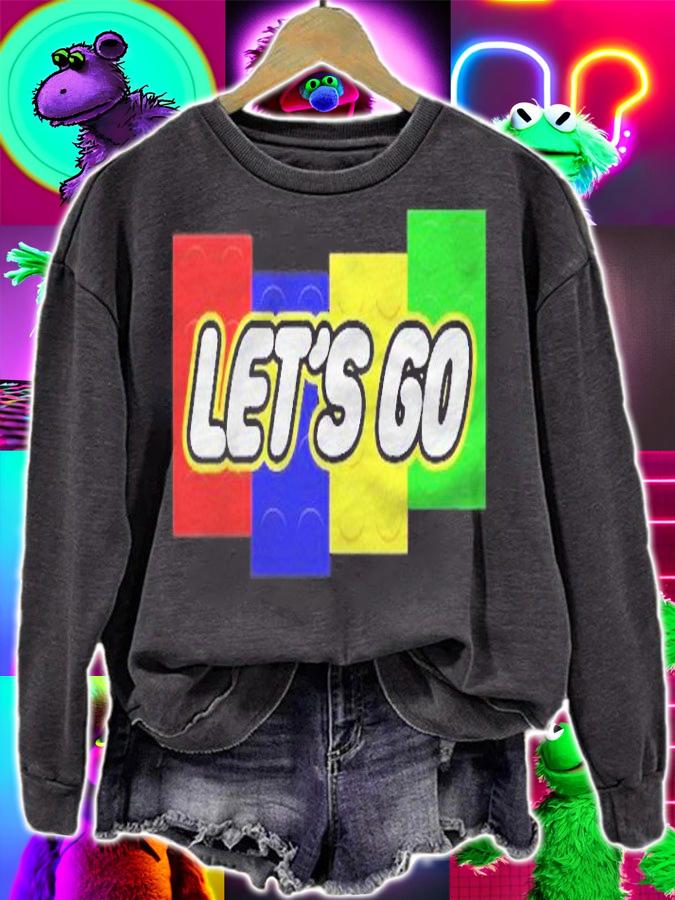 Lets Go Spoof Parody Logo Shirt sweatshirt